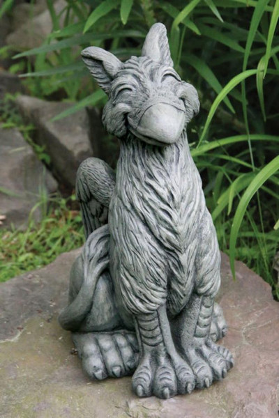 Chirp Smiling Griffin Statue Gryphon Garden Sculpture Smiling Eagle